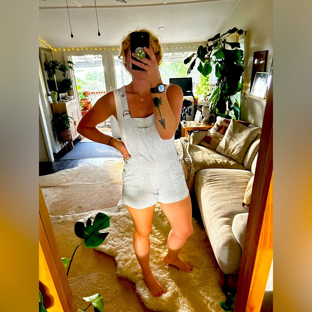 Sailor Stripped Cloth Overalls